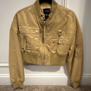 Urban Outfitters Tan Bomber Jacket